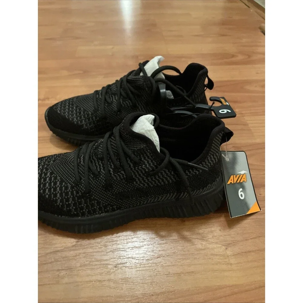 Avia Women's Memory Foam Athletic Sneakers Shoes Lightweight Black Gray - Picture 14 of 15